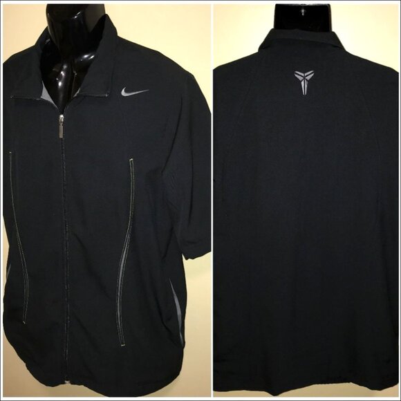 Men's Nike Fit Dry Kobe Bryant Full Zip Short Sleeve Shooting Jacket-Size M - Picture 1 of 14